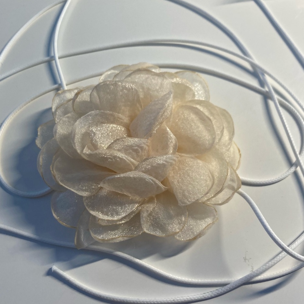 Elegant Big Rose Flower Clavicle Chain Necklace - Picture 2 of 3